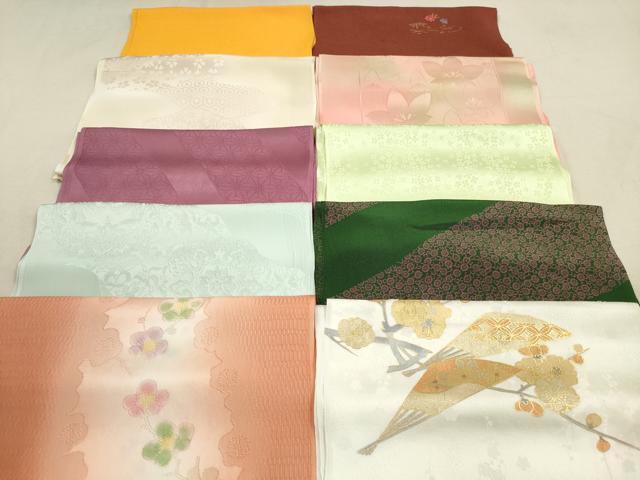 平和屋着物★和装小物　帯揚げ10枚セット　正絹　逸品　DABB8044xg