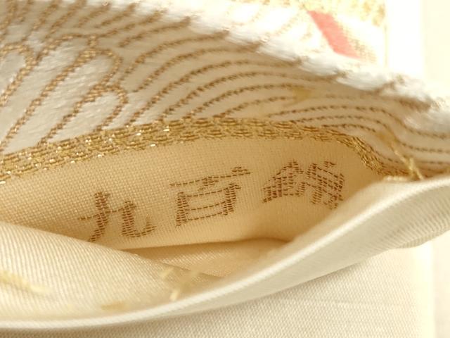 平和屋着物◎六通柄袋帯 唐織 九百錦 孔雀華文 金糸 正絹 逸品 DABB8131xg
