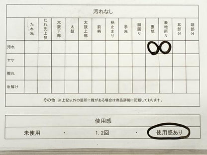 平和屋着物◎六通柄袋帯　唐織　笹竹文　銀糸　正絹　逸品　DABB8233xg