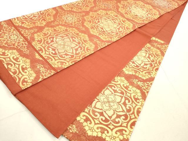 平和屋着物◎六通柄袋帯 京蒔絵 金糸 正絹 逸品 DABB8243xg