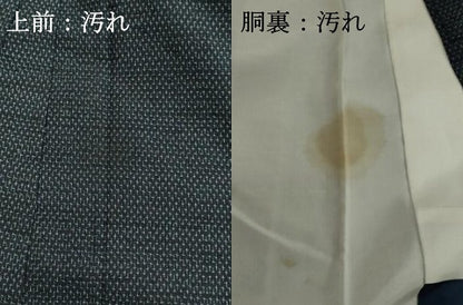 平和屋着物■男性　紬　絣文様　正絹　逸品　DABB8599cd