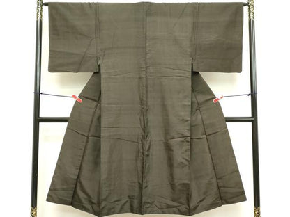 平和屋着物■男性 紬 格子 正絹 逸品 DABB8614cd