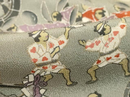 平和屋着物■豪華黒留袖 駒刺繍 人物風景文 祇園祭 暈し染め 金銀彩 正絹 逸品 DABB8621cd
