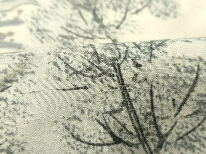平和屋着物■訪問着　紬地　手描き　風景文　暈し染め　正絹　逸品　DABB8672cd