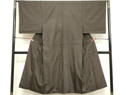 平和屋着物■男性　紬　間道　正絹　逸品　DABB8674cd