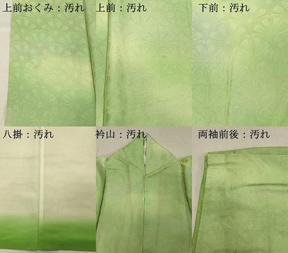 平和屋着物■上質な小紋 舞花文 暈し染め 正絹 逸品 DABB8678cd