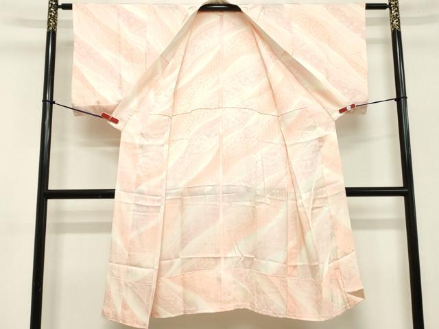 平和屋着物■長襦袢　無双仕立て　道長花文　暈し染め　正絹　逸品　DABB8698cd