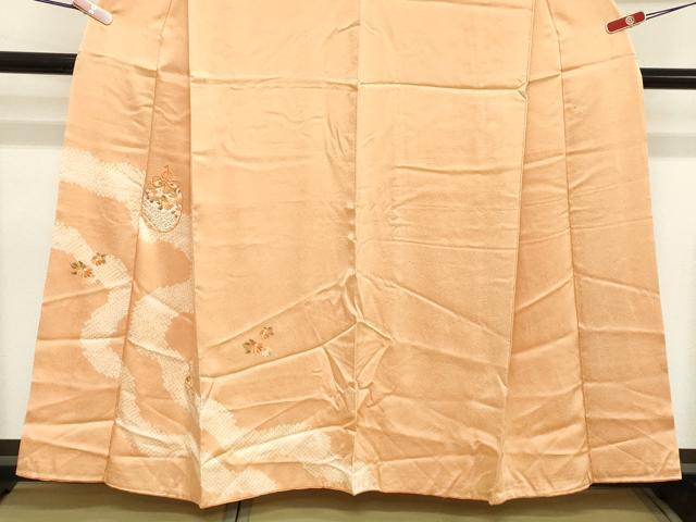 平和屋着物■訪問着 刺繍 絞り 仕覆花文 正絹 逸品 DABB8715cd