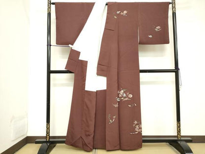 平和屋着物■訪問着 草花文 暈し染め 正絹 逸品 DABB8799cd