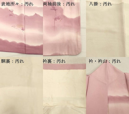 平和屋着物■訪問着 枝花文 暈し染め 正絹 逸品 DABB8808cd