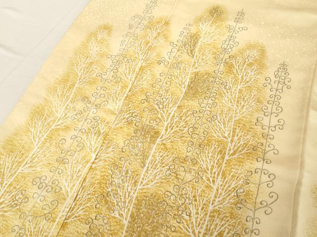 平和屋着物■訪問着 駒刺繍 樹林文 暈し染め 金彩 正絹 逸品 DABB8810cd
