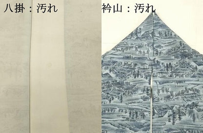 平和屋着物■上質な小紋 風景文 暈し染め 正絹 逸品 DABB8814cd