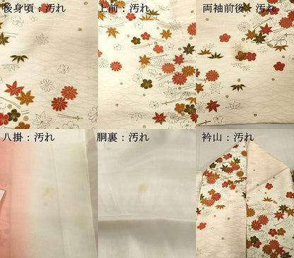 平和屋着物■上質な小紋 舞花文 暈し染め 金彩 正絹 逸品 DABB8829cd