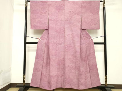 平和屋着物■江戸小紋 内田秀一 吉祥花文 正絹 逸品 DABB8833cd