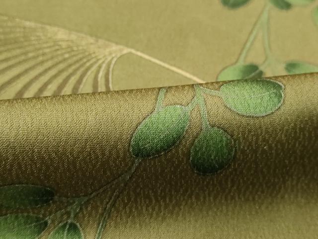 平和屋着物■上質な小紋 草葉文 正絹 逸品 DABB8849cd