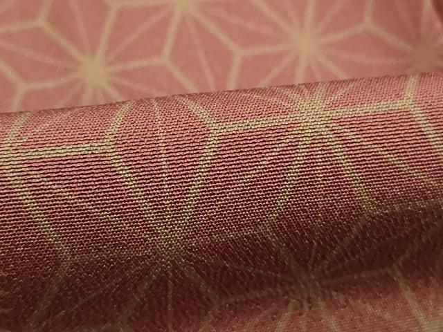 平和屋着物■上質な小紋 麻の葉文様 正絹 逸品 DABB8875cd