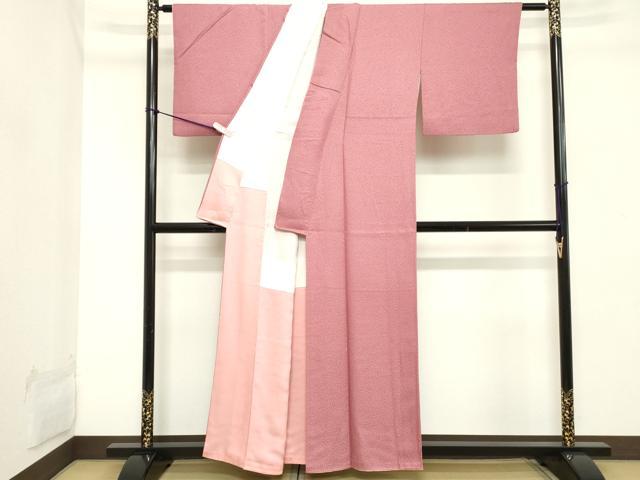平和屋着物■上質な小紋 霞文 正絹 逸品 DABB8880cd