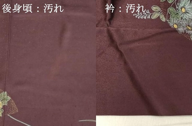 平和屋着物■訪問着 刺繍 地紙草花文 金彩 正絹 逸品 DABB8888cd