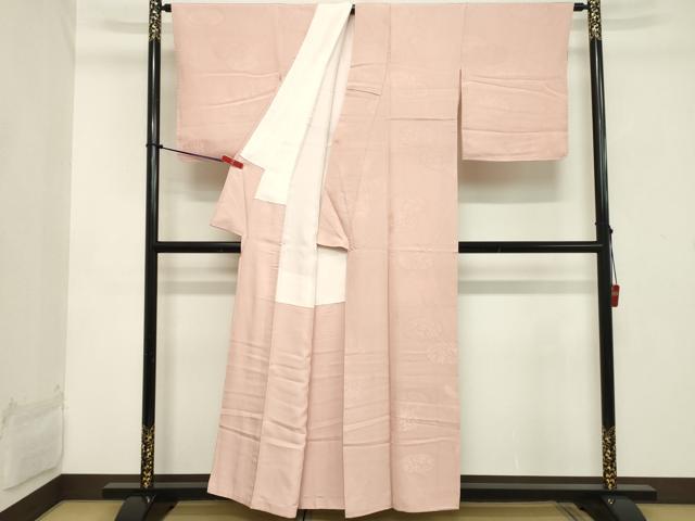平和屋着物■上質な色無地 舞花地紋 虹色 正絹 逸品 DABB8924cd