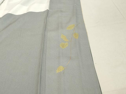平和屋着物■訪問着　草花文　暈し染め　金銀彩　正絹　逸品　DABB8938cd