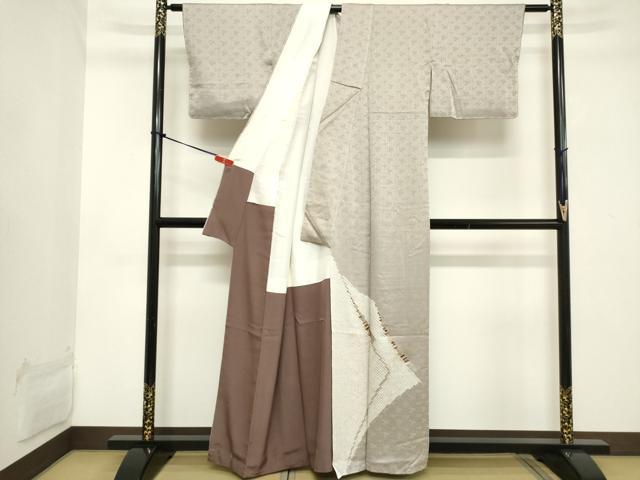 平和屋着物■訪問着 駒刺繍 絞り 鹿の子文 正絹 逸品 DABB8961cd