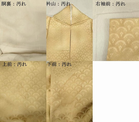 平和屋着物■上質な小紋 雪輪青海波地紋 暈し染め 正絹 逸品 DABB8971cd