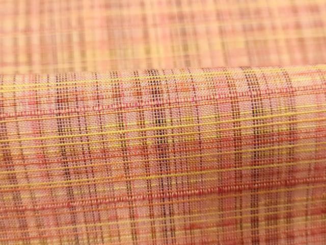 平和屋着物■上質な紬 格子 正絹 逸品 DABB8975cd