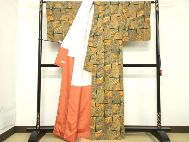 平和屋着物■上質な小紋 風景文 やまと誂製 正絹 逸品 DABB8994cd