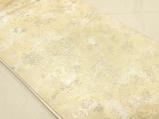 平和屋着物◎六通柄袋帯　鳳凰花唐草文　金銀糸　引箔　正絹　逸品　DABB9007ya