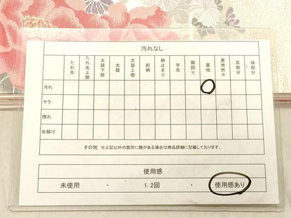 平和屋着物◎六通柄袋帯　唐織　草花文　金銀糸　正絹　逸品　DABB9120ya