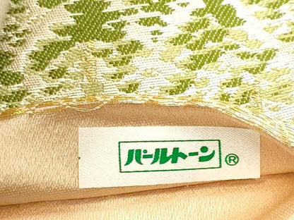 平和屋着物◎六通柄袋帯　樹林文　金糸　正絹　逸品　DABB9162ya