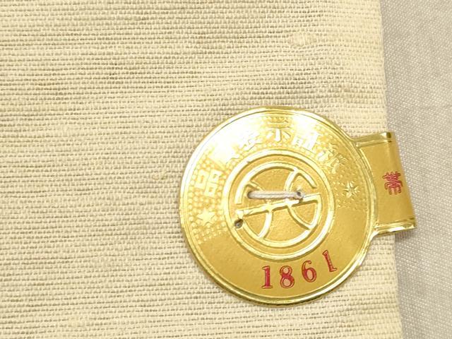 平和屋着物◎西陣　六通柄袋帯　草花文　金銀糸　証紙付き　正絹　逸品　DABB9244ya