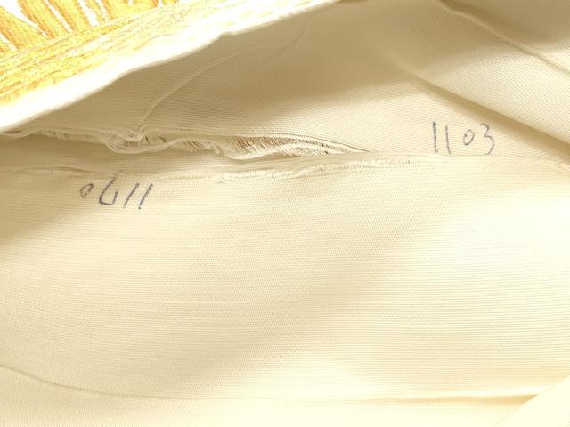平和屋着物◎六通柄袋帯 枝松文 金銀糸 正絹 逸品 DABB9255ya