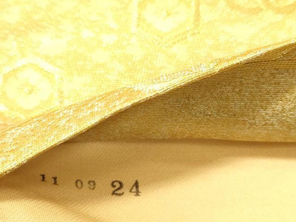 平和屋着物◎六通柄袋帯　天井花鳥文　金銀糸　正絹　逸品　DABB9287ya