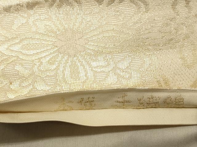 平和屋着物◎六通柄 本袋帯 手織錦 天井花文 金銀糸 正絹 逸品 DABB9366ya