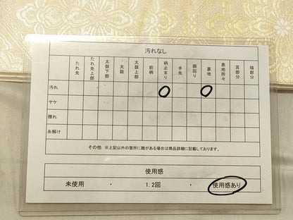 平和屋着物◎六通柄 本袋帯 手織錦 天井花文 金銀糸 正絹 逸品 DABB9366ya
