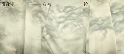 平和屋着物▼日展作家 寺島節朗 訪問着 手描き 瓦風景文 正絹 逸品 DABB9547du