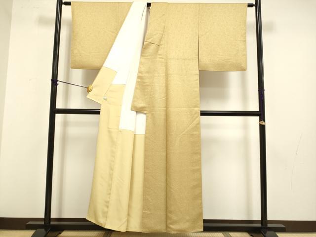 平和屋着物■上質な小紋 舞花地紋 鈴乃屋扱い 正絹 逸品 DABB9640du