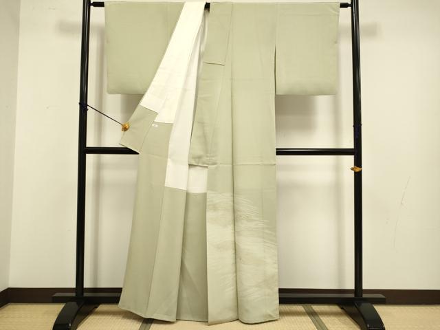 平和屋着物●豪華色留袖　駒刺繍　立波文　暈し染め　金彩　正絹　逸品　DABB9645du