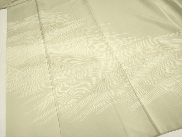 平和屋着物●豪華色留袖　駒刺繍　立波文　暈し染め　金彩　正絹　逸品　DABB9645du