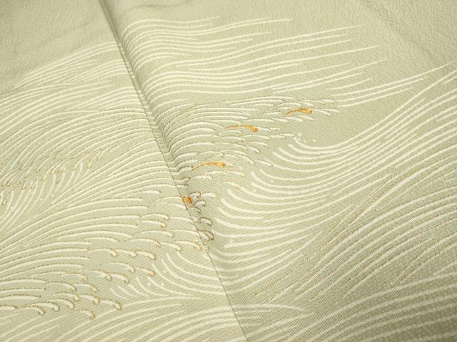 平和屋着物●豪華色留袖　駒刺繍　立波文　暈し染め　金彩　正絹　逸品　DABB9645du