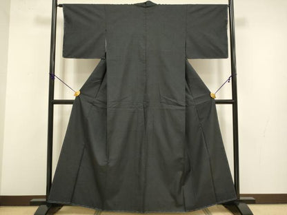 平和屋着物●本場大島紬　9マルキ　網目文様　正絹　逸品　未使用　DABB9651du