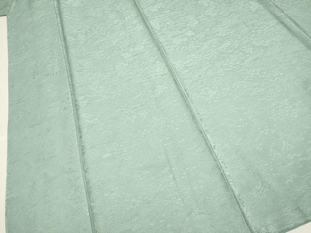 平和屋着物●上質な色無地　風景地紋　千草鼠色　さが美扱い　正絹　逸品　未使用　DABB9652du