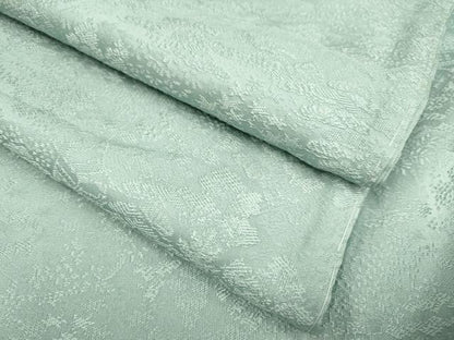 平和屋着物●上質な色無地　風景地紋　千草鼠色　さが美扱い　正絹　逸品　未使用　DABB9652du