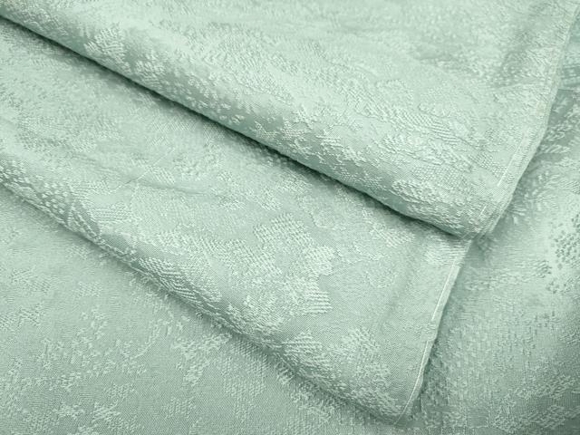 平和屋着物●上質な色無地　風景地紋　千草鼠色　さが美扱い　正絹　逸品　未使用　DABB9652du