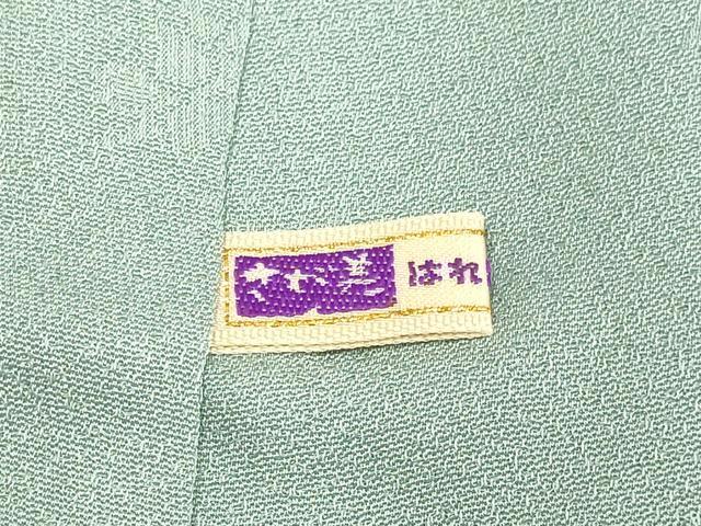 平和屋着物●上質な色無地　風景地紋　千草鼠色　さが美扱い　正絹　逸品　未使用　DABB9652du