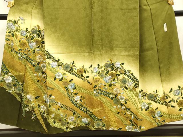 平和屋着物●訪問着　作家物　絞り　辻が花　暈し染め　金彩　ますいわ屋扱い　正絹　逸品　DABB9662du