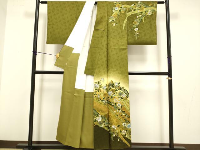 平和屋着物●訪問着　作家物　絞り　辻が花　暈し染め　金彩　ますいわ屋扱い　正絹　逸品　DABB9662du