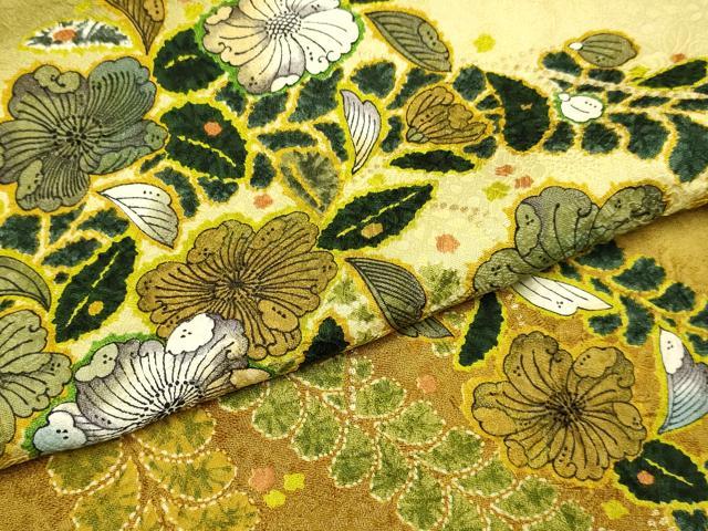 平和屋着物●訪問着　作家物　絞り　辻が花　暈し染め　金彩　ますいわ屋扱い　正絹　逸品　DABB9662du