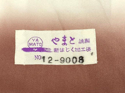平和屋着物●結城紬 奥順 はたおり娘 吉祥舞桜間道 やまと誂製 正絹 逸品 DABB9669du